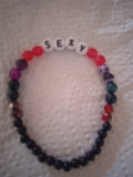 bracelet message "Sexy" fait main